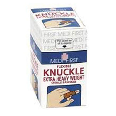 Bandage Elastic/Fabric Medi-First Knuckle 3x.5 Flexible Tan LF 40/Package - Surgical Supplies NY